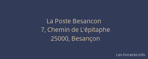 La Poste Besancon