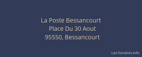 La Poste Bessancourt