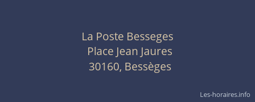 La Poste Besseges