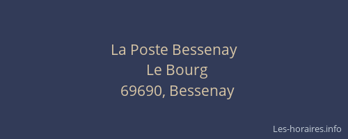 La Poste Bessenay