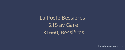 La Poste Bessieres