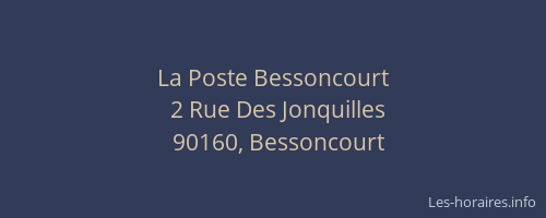 La Poste Bessoncourt