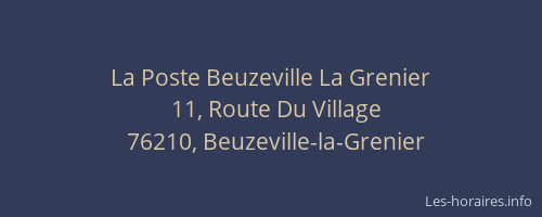 La Poste Beuzeville La Grenier
