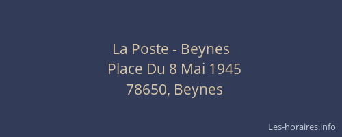 La Poste - Beynes