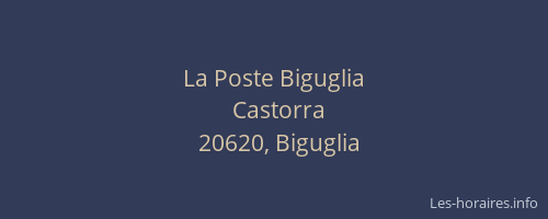 La Poste Biguglia