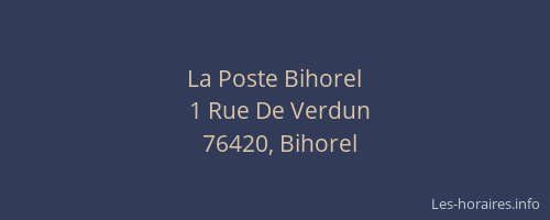 La Poste Bihorel