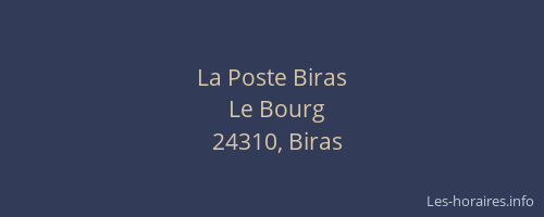 La Poste Biras
