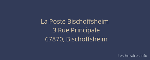 La Poste Bischoffsheim