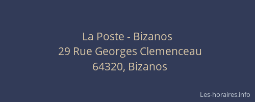 La Poste - Bizanos