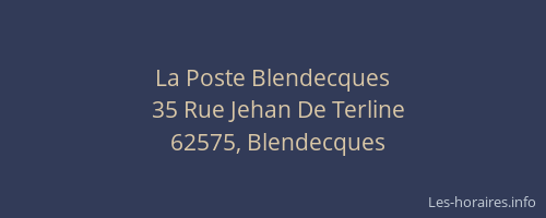 La Poste Blendecques