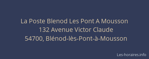 La Poste Blenod Les Pont A Mousson