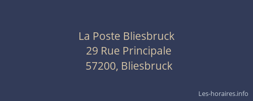 La Poste Bliesbruck