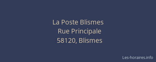 La Poste Blismes
