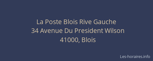 La Poste Blois Rive Gauche