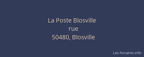 La Poste Blosville