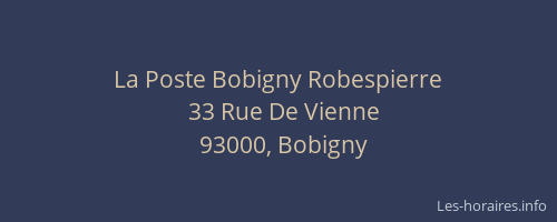 La Poste Bobigny Robespierre