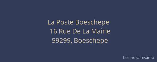 La Poste Boeschepe