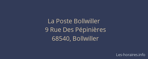 La Poste Bollwiller