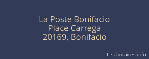 La Poste Bonifacio