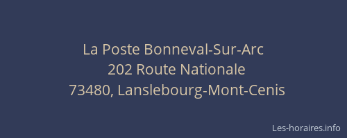 La Poste Bonneval-Sur-Arc