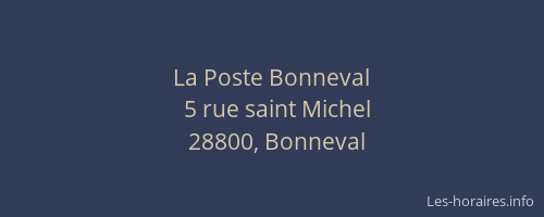 La Poste Bonneval