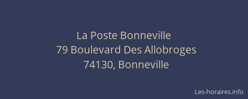 La Poste Bonneville