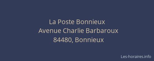 La Poste Bonnieux