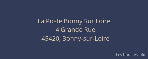 La Poste Bonny Sur Loire