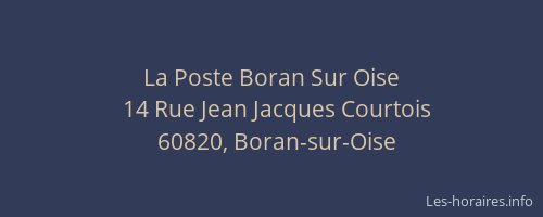 La Poste Boran Sur Oise