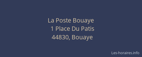 La Poste Bouaye