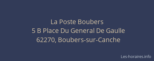 La Poste Boubers