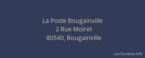 La Poste Bougainville