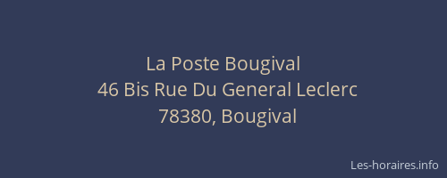 La Poste Bougival