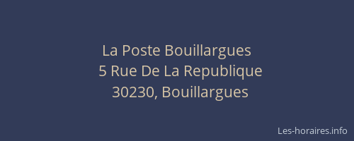 La Poste Bouillargues