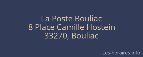 La Poste Bouliac