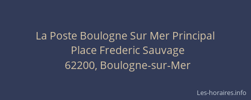 La Poste Boulogne Sur Mer Principal