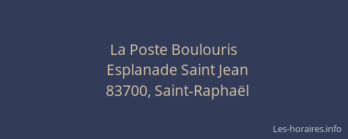 La Poste Boulouris