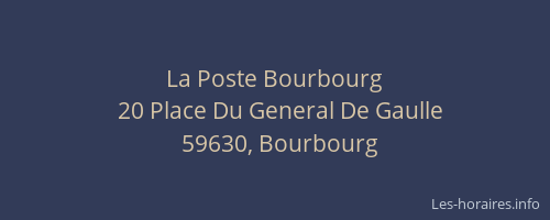La Poste Bourbourg