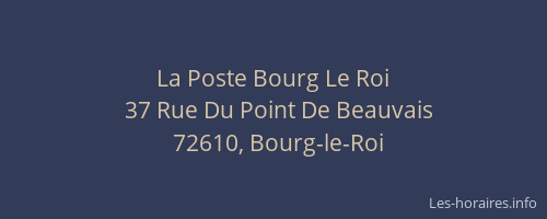 La Poste Bourg Le Roi