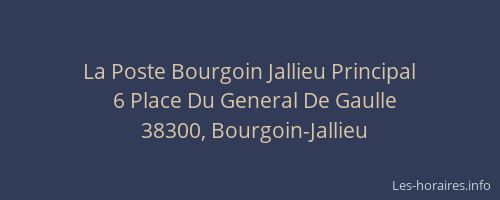 La Poste Bourgoin Jallieu Principal