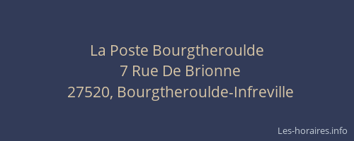 La Poste Bourgtheroulde