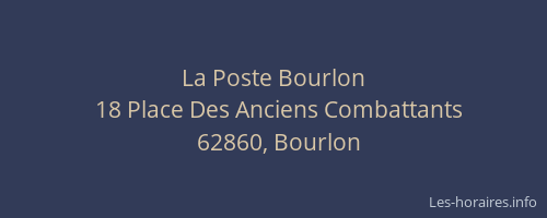 La Poste Bourlon