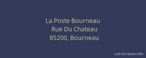 La Poste Bourneau