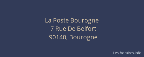La Poste Bourogne