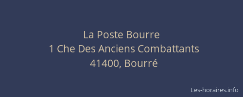 La Poste Bourre