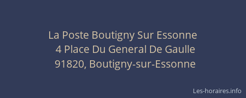 La Poste Boutigny Sur Essonne