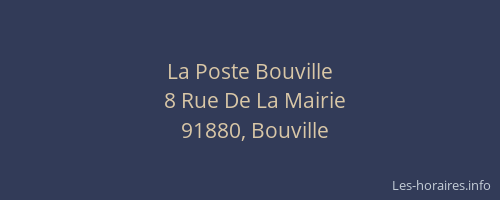 La Poste Bouville