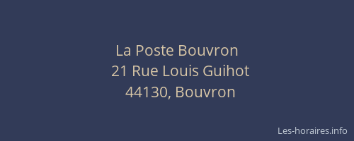 La Poste Bouvron
