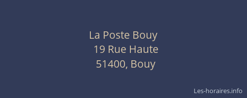 La Poste Bouy