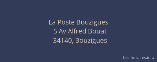 La Poste Bouzigues